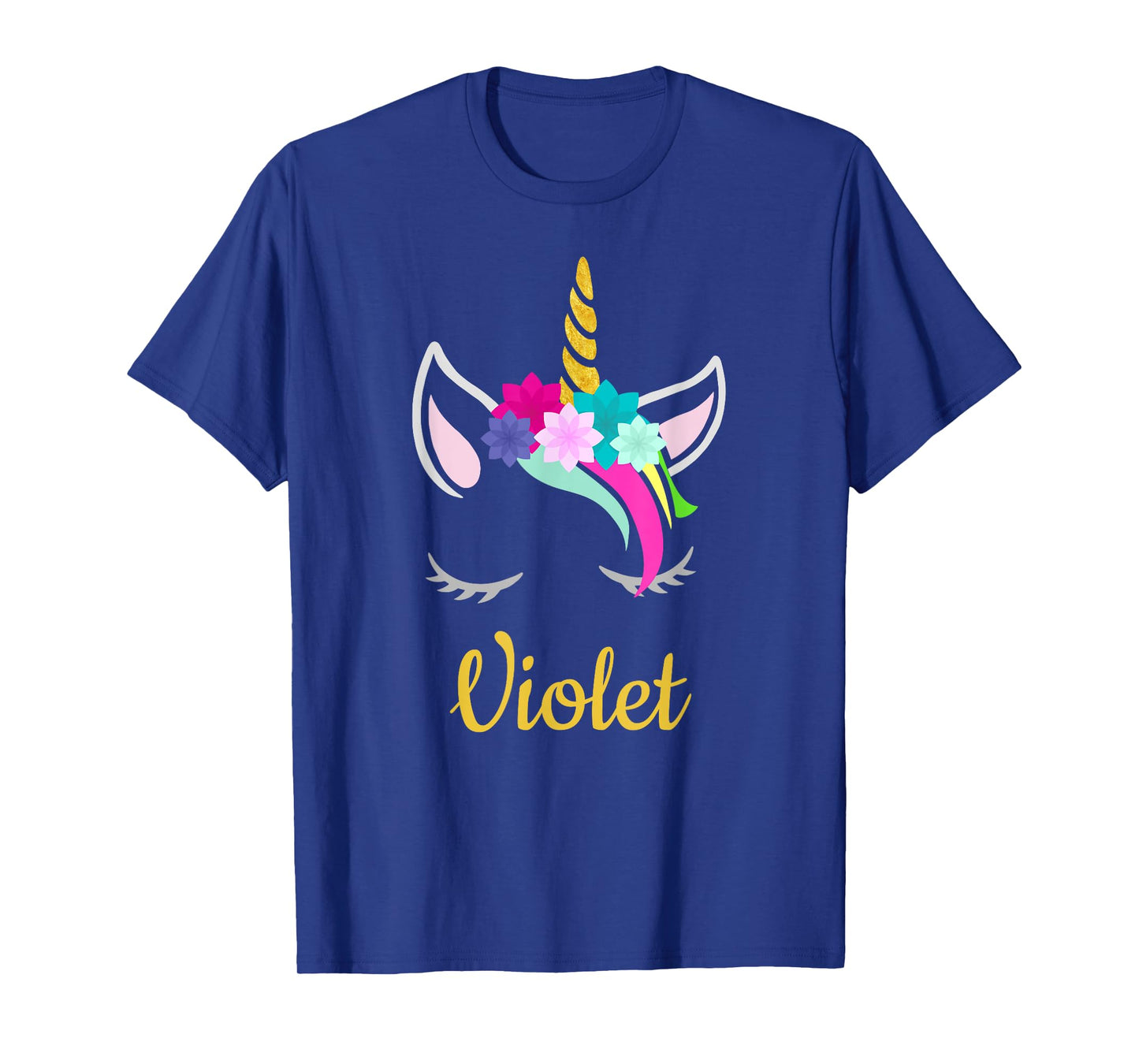 Violet Unicorn Name Shirt for Violet T-Shirt