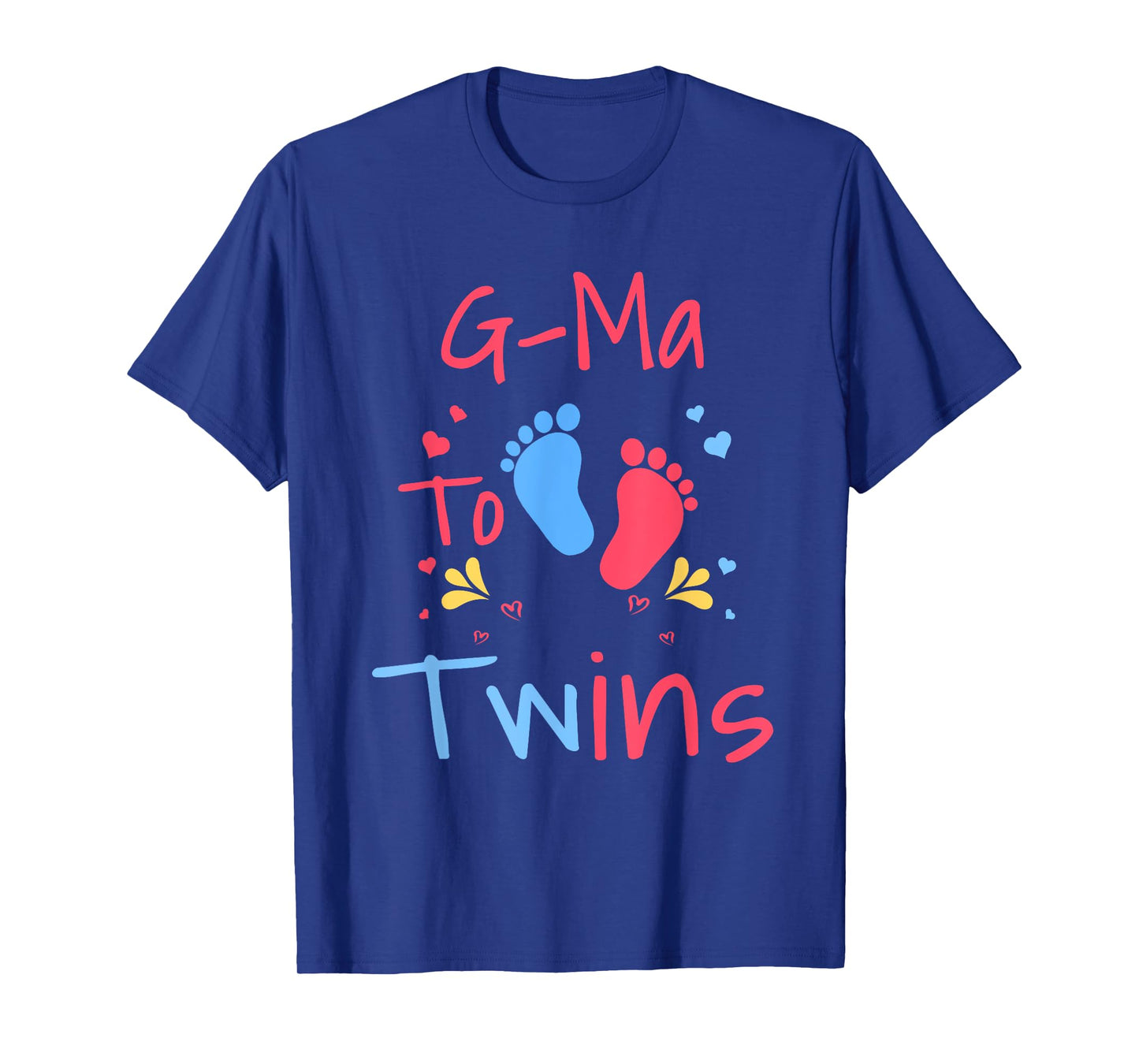 Soon to Be G-Ma to Twins Cute Girl Boy Vintage Xmas T-Shirt