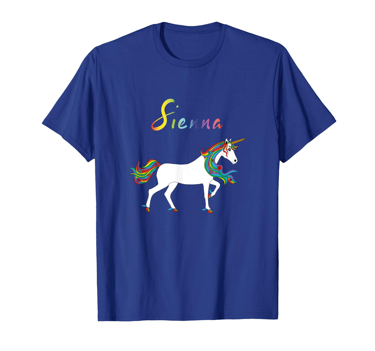 Sienna Personalized First Name Unicorn T-Shirt
