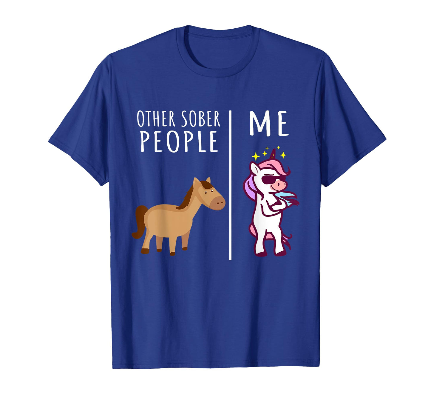 Other Sober People Me Unicorn AA Recovery Gifts Sobriety T-Shirt