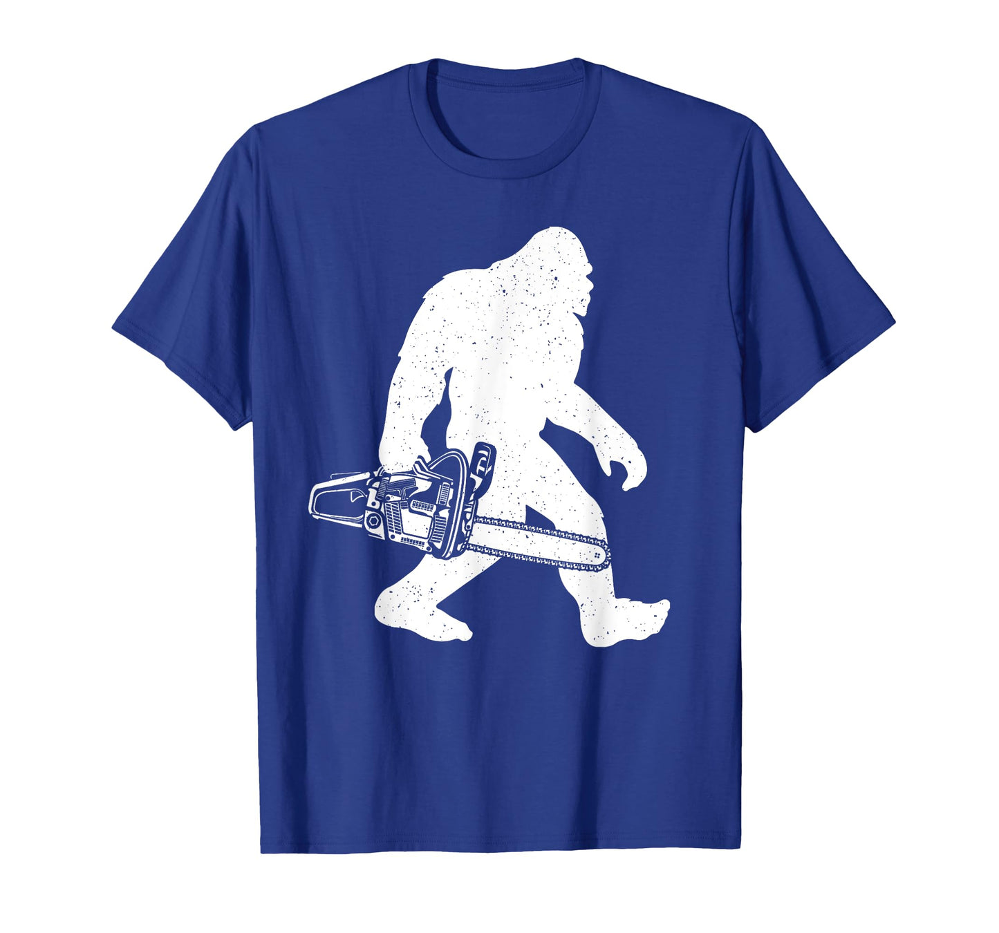 Cool Lumberjack Art For Men Women Bigfoot Sasquatch Chainsaw T-Shirt