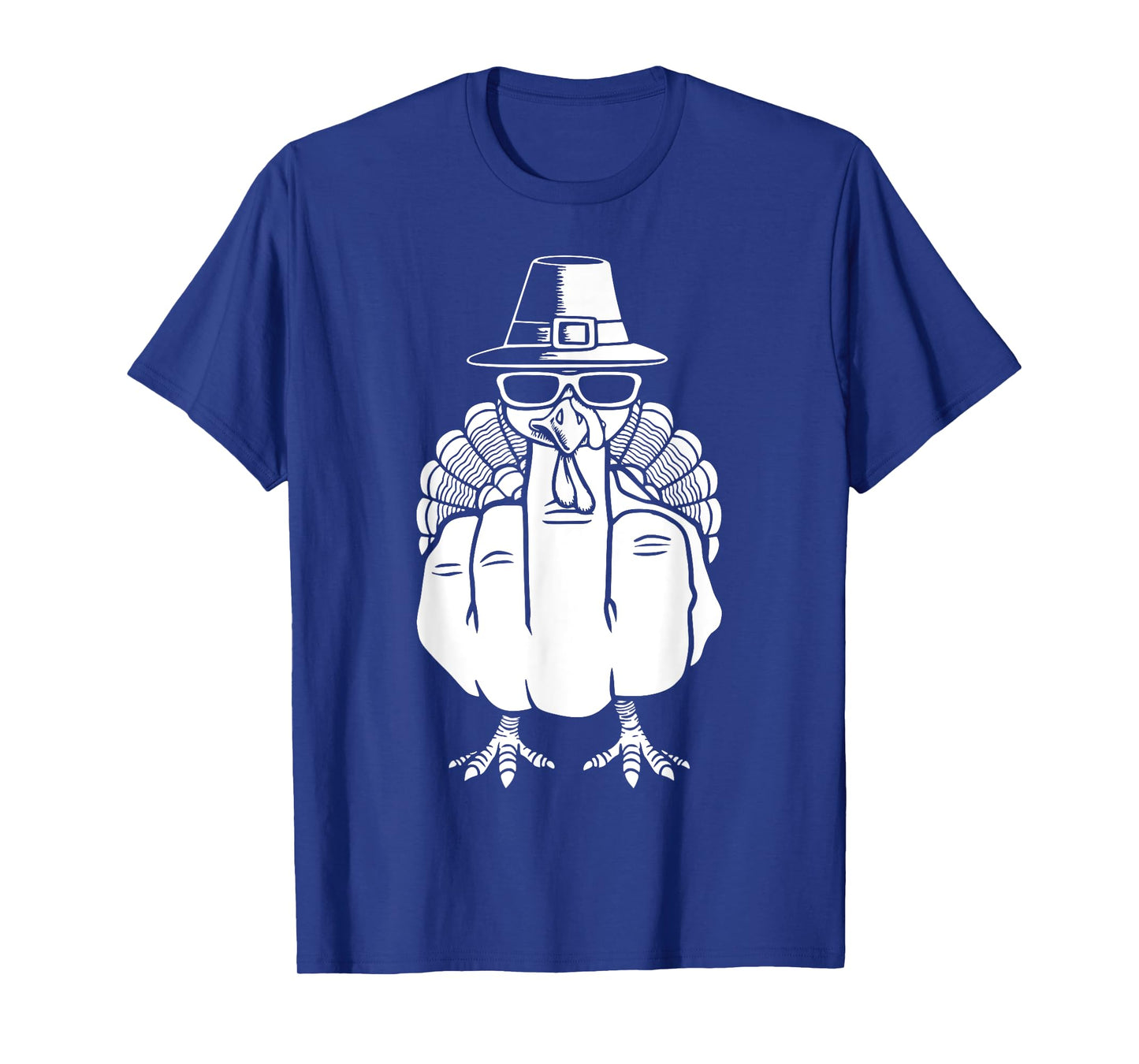 Turkey Middle Finger Adult Anti Social Thanksgiving Hand T-Shirt