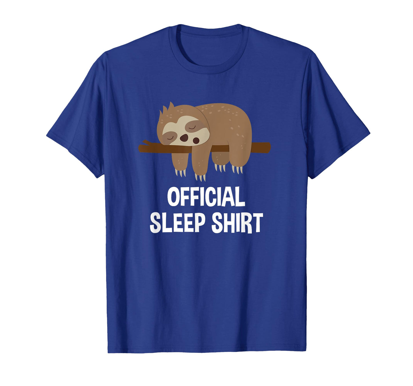 Official pajamas nightgown sloth gift T-Shirt