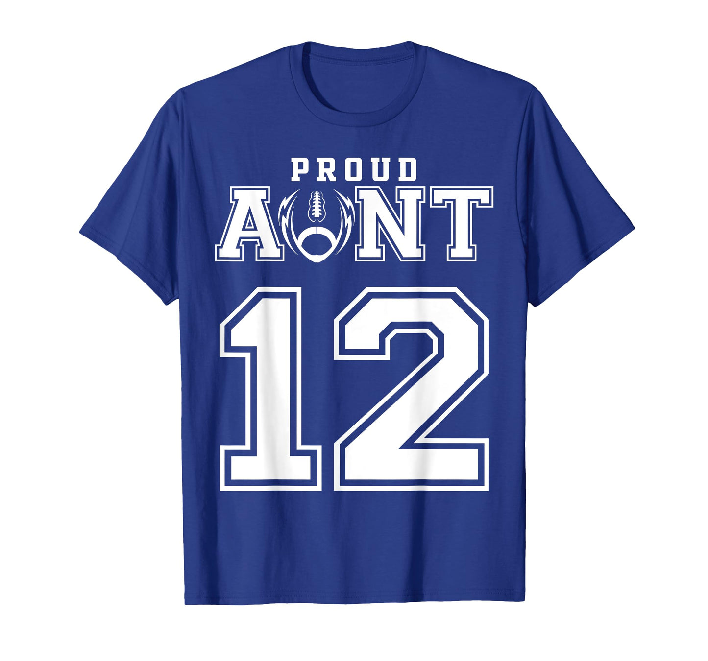 Custom Proud Football Aunt Number 12 Personalized For Women T-Shirt