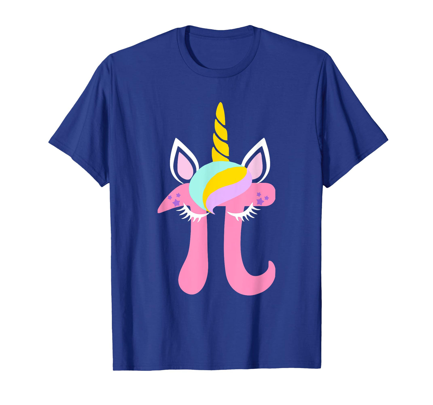 Unicorn Pi Symbol Funny Math Nerd for Men Women Kids T Shirt T-Shirt