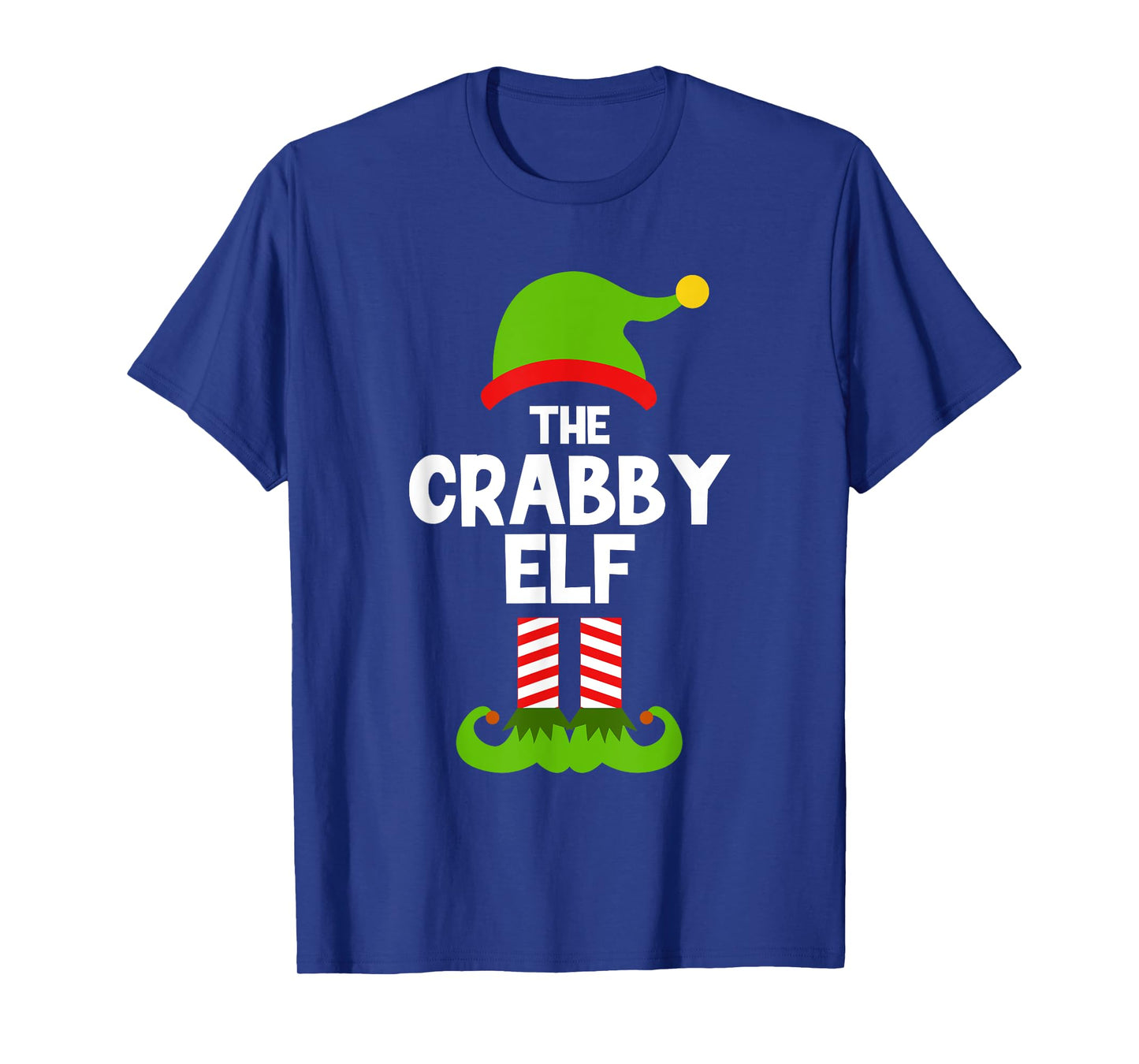 Funny The Crabby Elf Christmas Family Party Pajama T-Shirt
