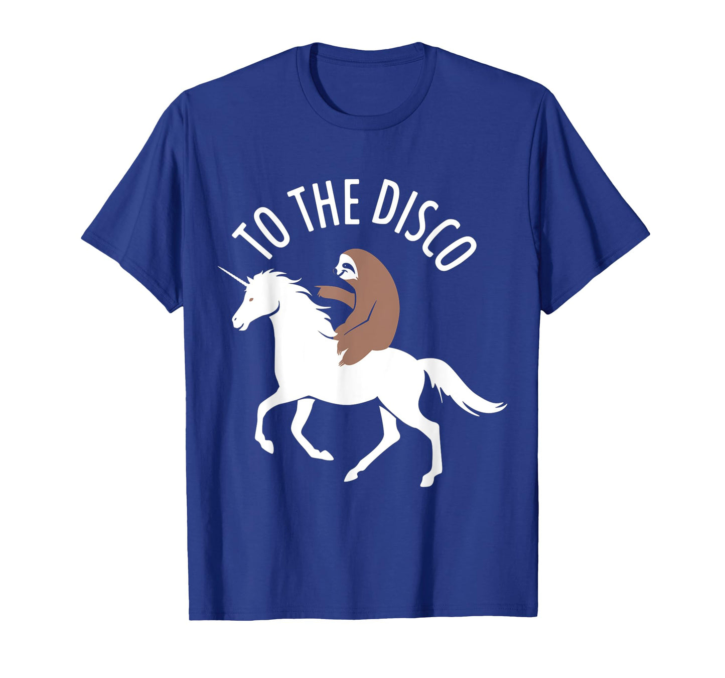 Sloth Riding Unicorn To The Disco Funny T-Shirt