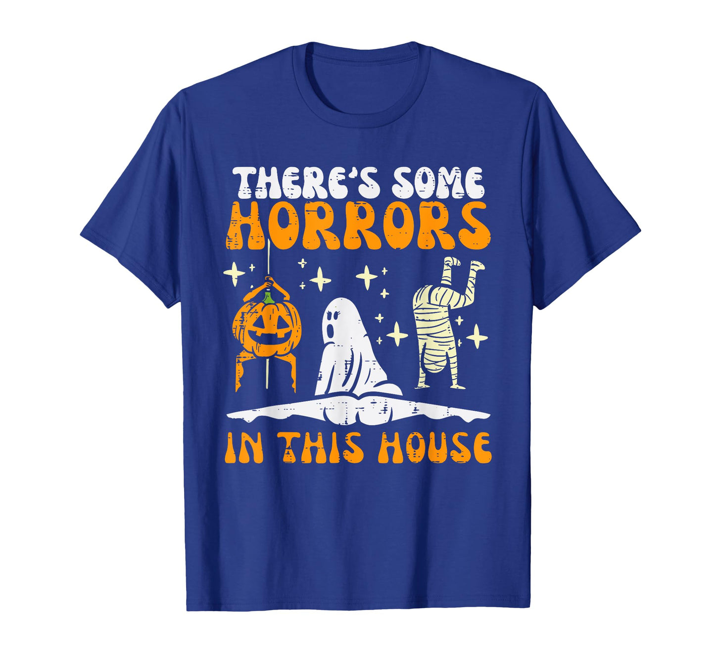 There's Some Horrors in This House Funny Horror Characters T-Shirt