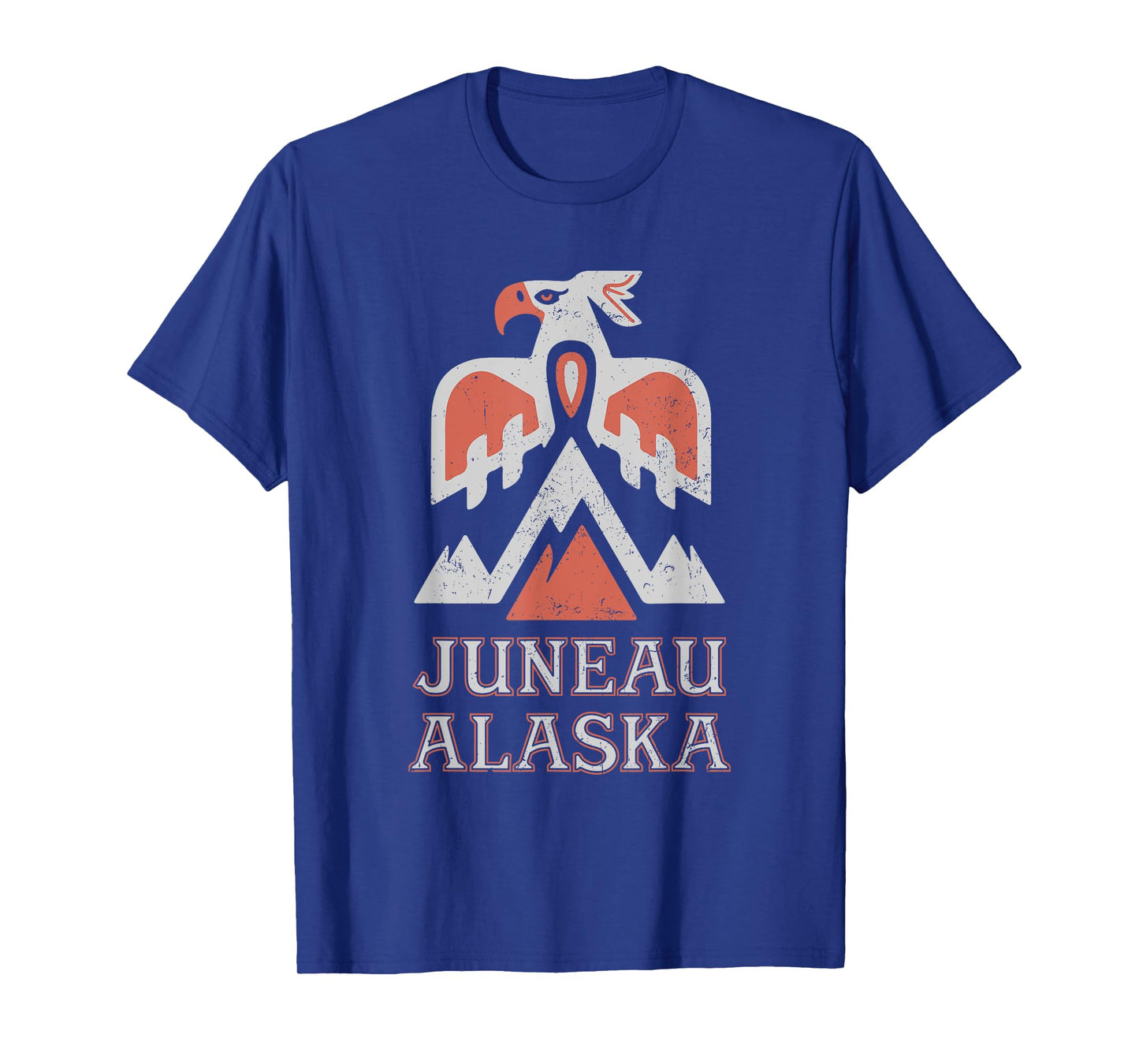 Vintage Juneau Alaska Mountain Eagle Tribal American Indian T-Shirt