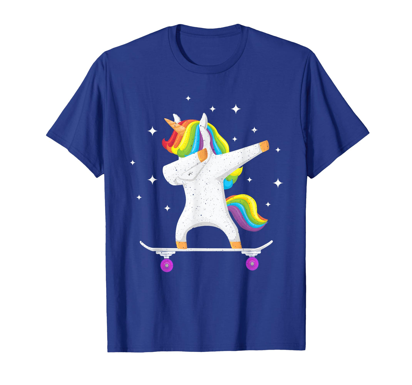 Skateboarding Colorful Unicorn on Skateboard Gift Skater T-Shirt