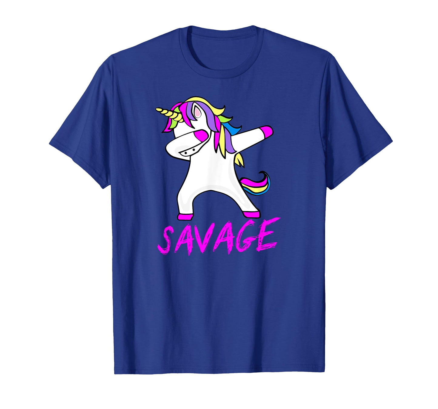Savage Unicorn Shirt for Youth Adult Women Girls T-Shirt