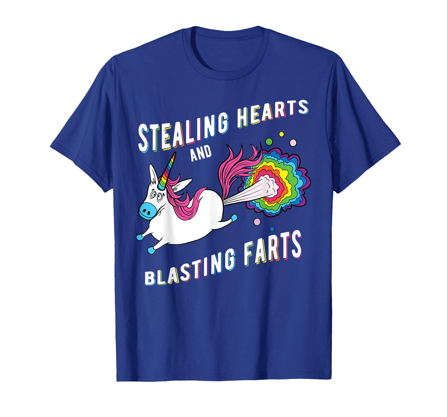 Stealing Hearts And Blasting Farts Unicorn Valentines Gift T-Shirt