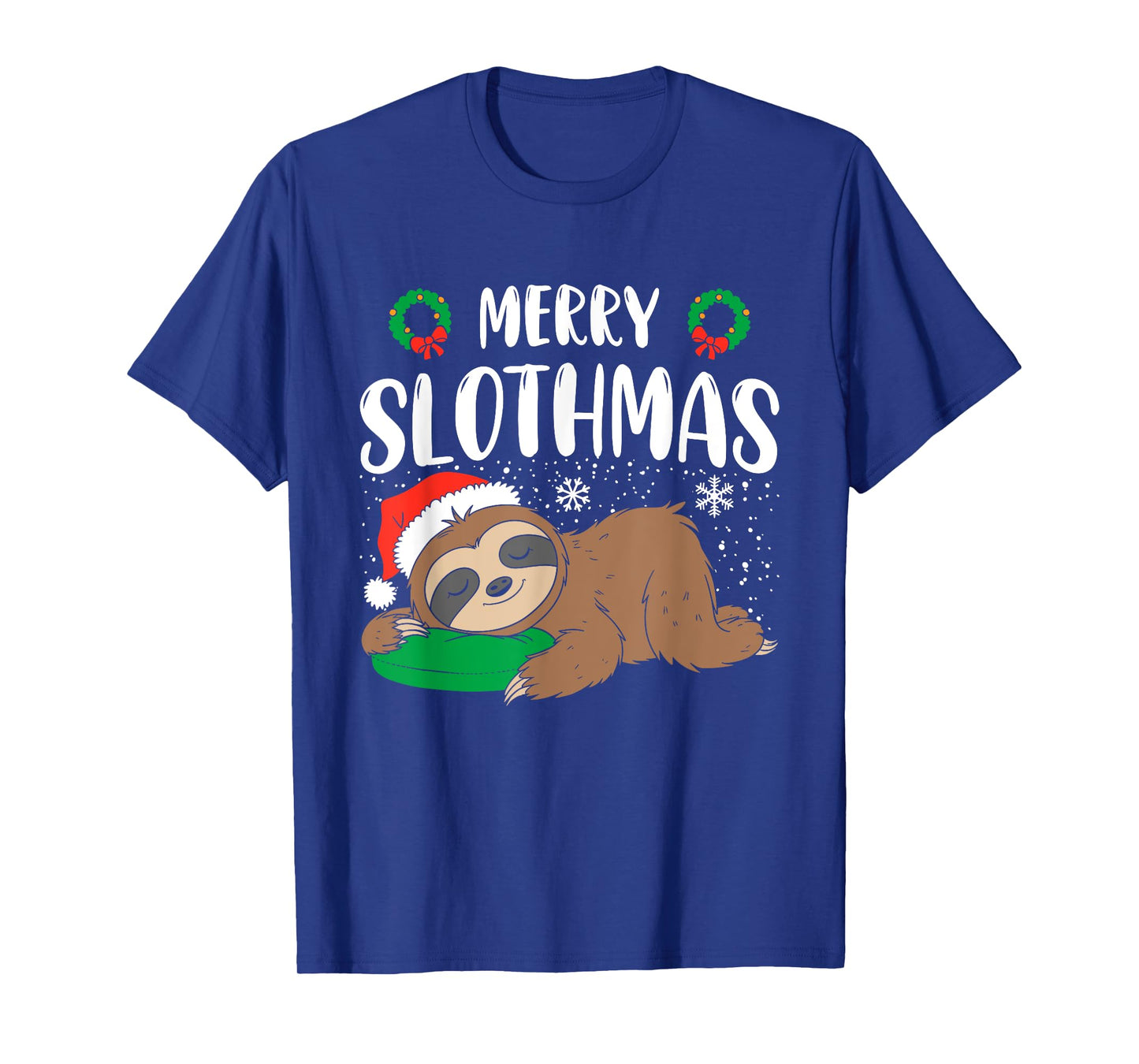 Merry Slothmas Christmas Pajama for Sloth Lovers T-Shirt