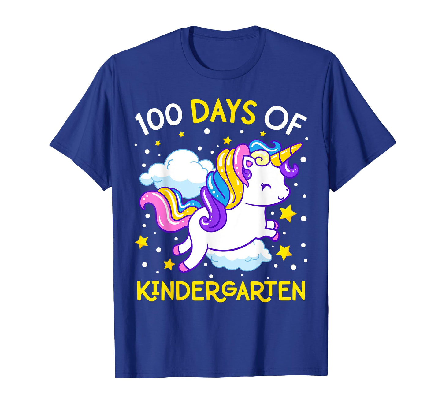 100 Days of Kindergarten Unicorn Girls 100 Days of School T-Shirt