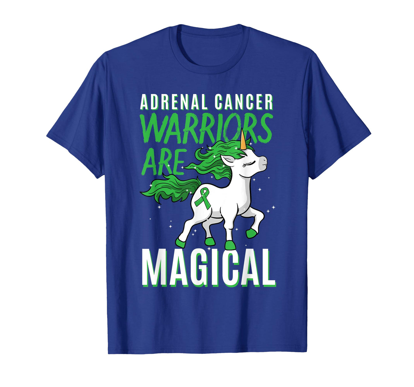 Adrenal Cancer Awareness Adrenal Cortical Carcinoma Unicorn T-Shirt