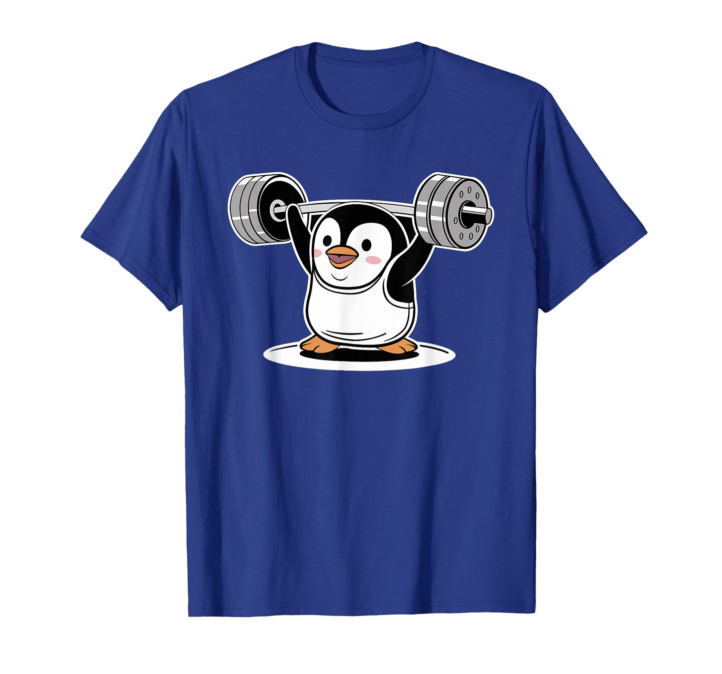 Cute Penguin Weightlifting Fitness Sport Gym Weightlifter T-Shirt