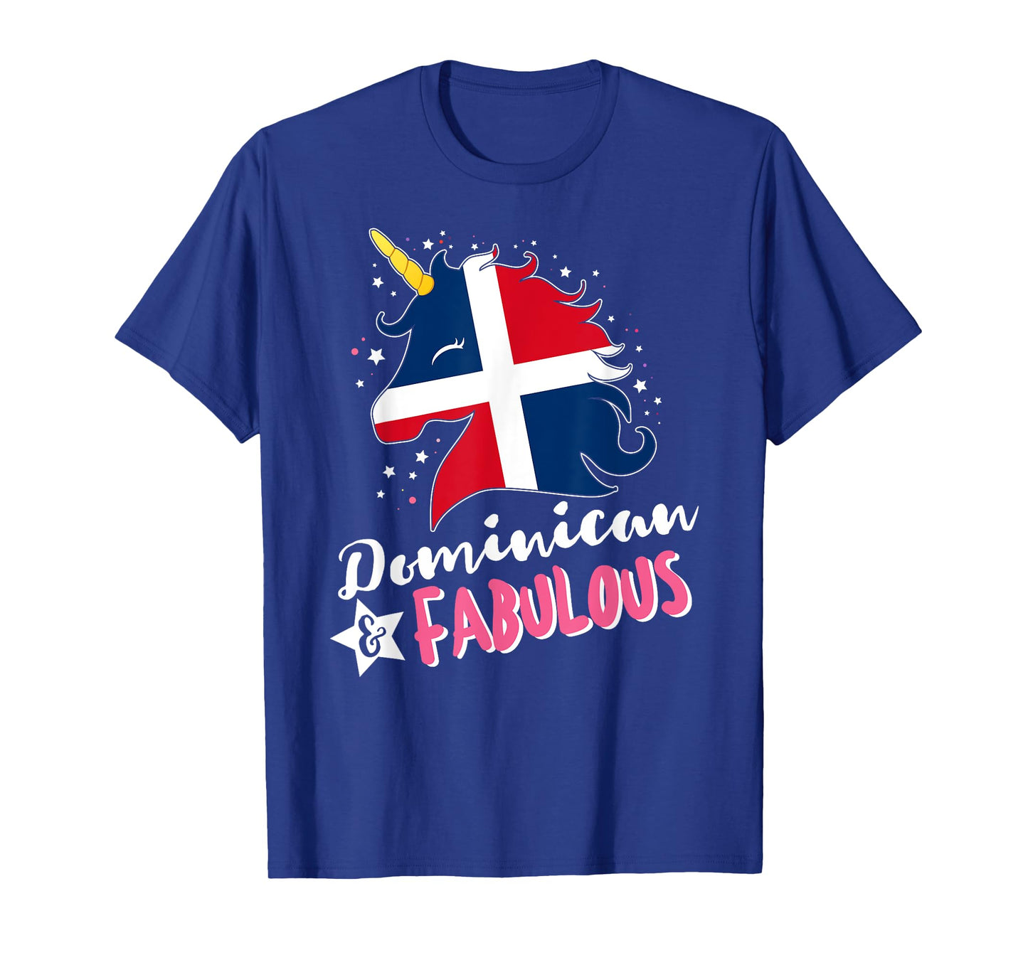 Dominican Unicorn Dominican Republic Flag T-Shirt