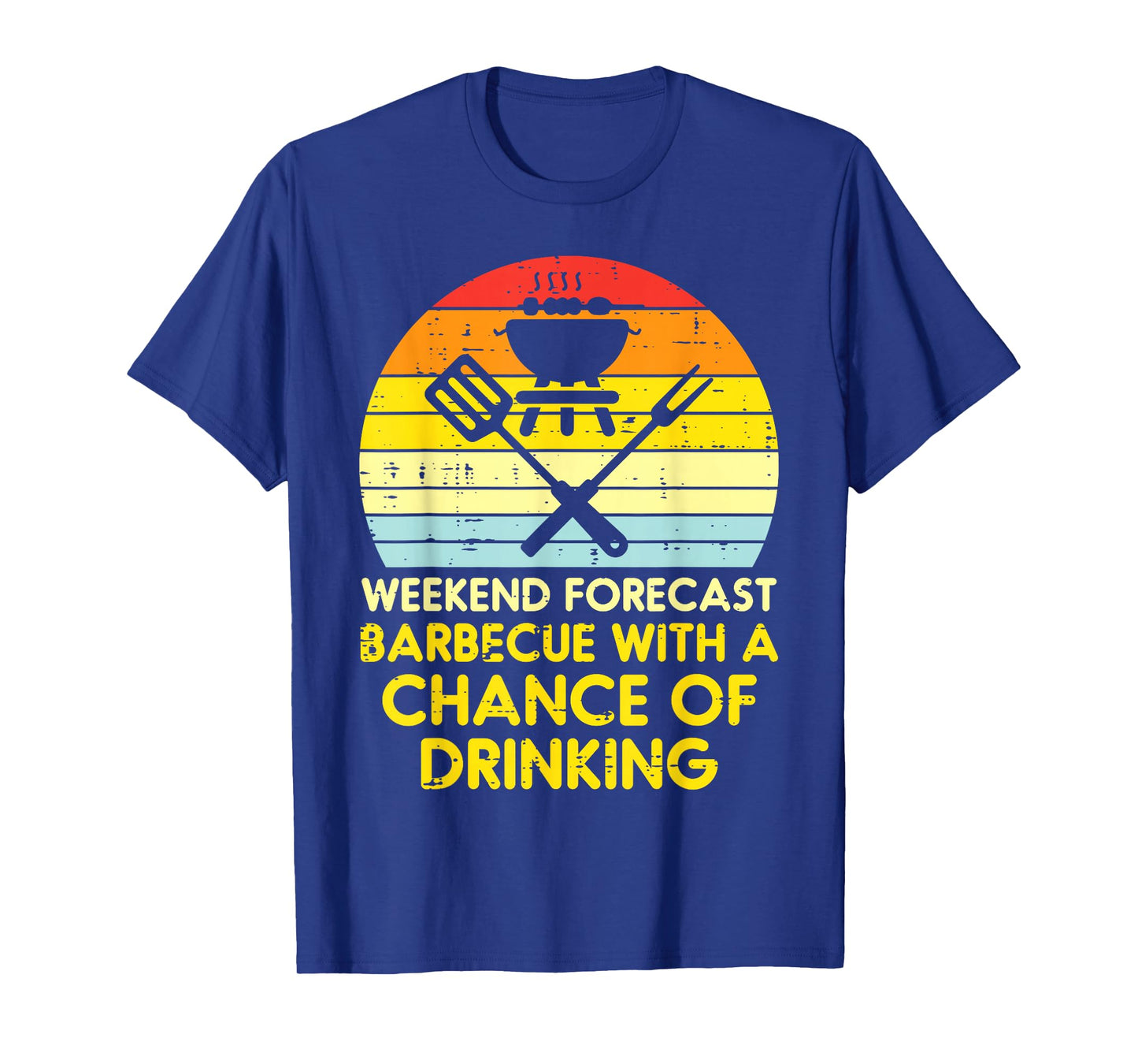 Weekend Forecast Barbecue Funny Bbq Grilling Dad Men Women T-Shirt