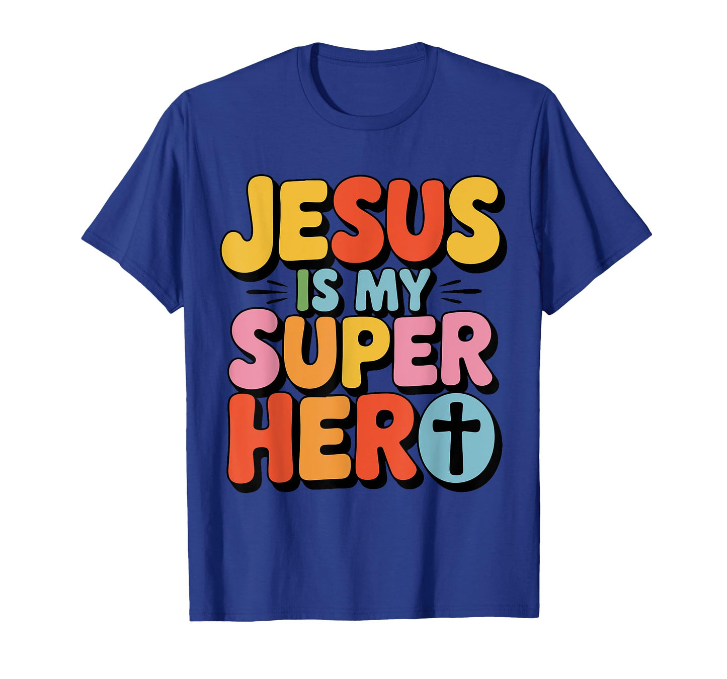 Jesus Is My Superhero Christian Girl Women Godsister Kids T-Shirt