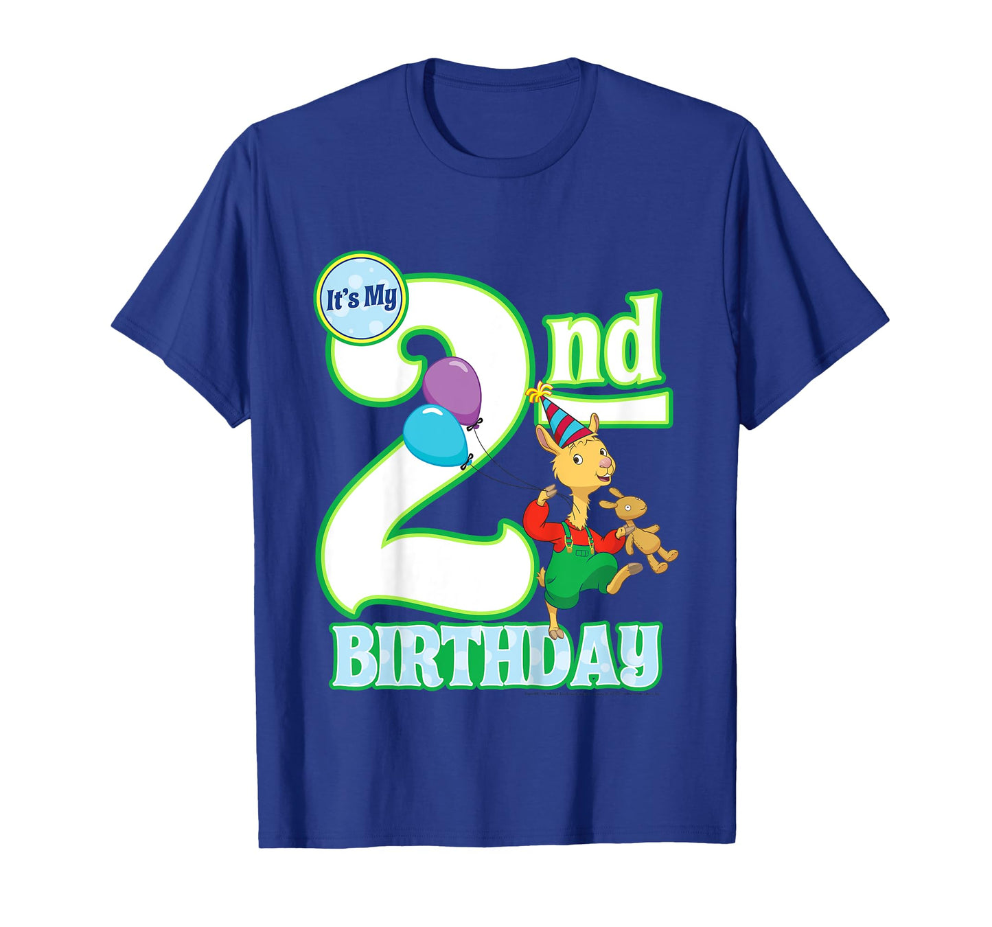 Kids Children's Second Birthday Official Llama Llama Tee Shirt T-Shirt