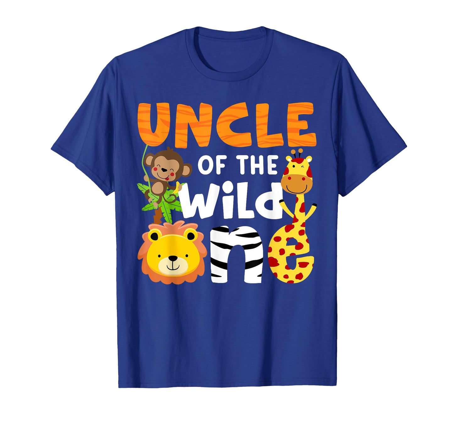 Uncle the Wild One Zoo Birthday Safari Jungle Animals Party T-Shirt