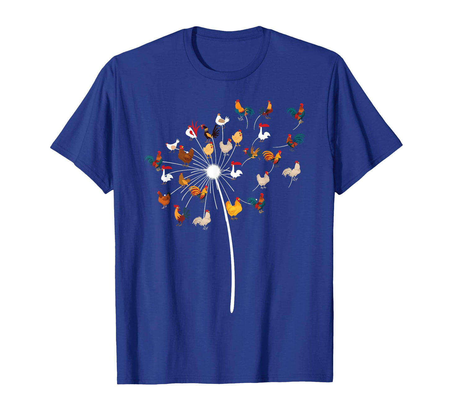 Funny Dandelion Chicken Novelty Gift Fowl Lover Men Women T-Shirt