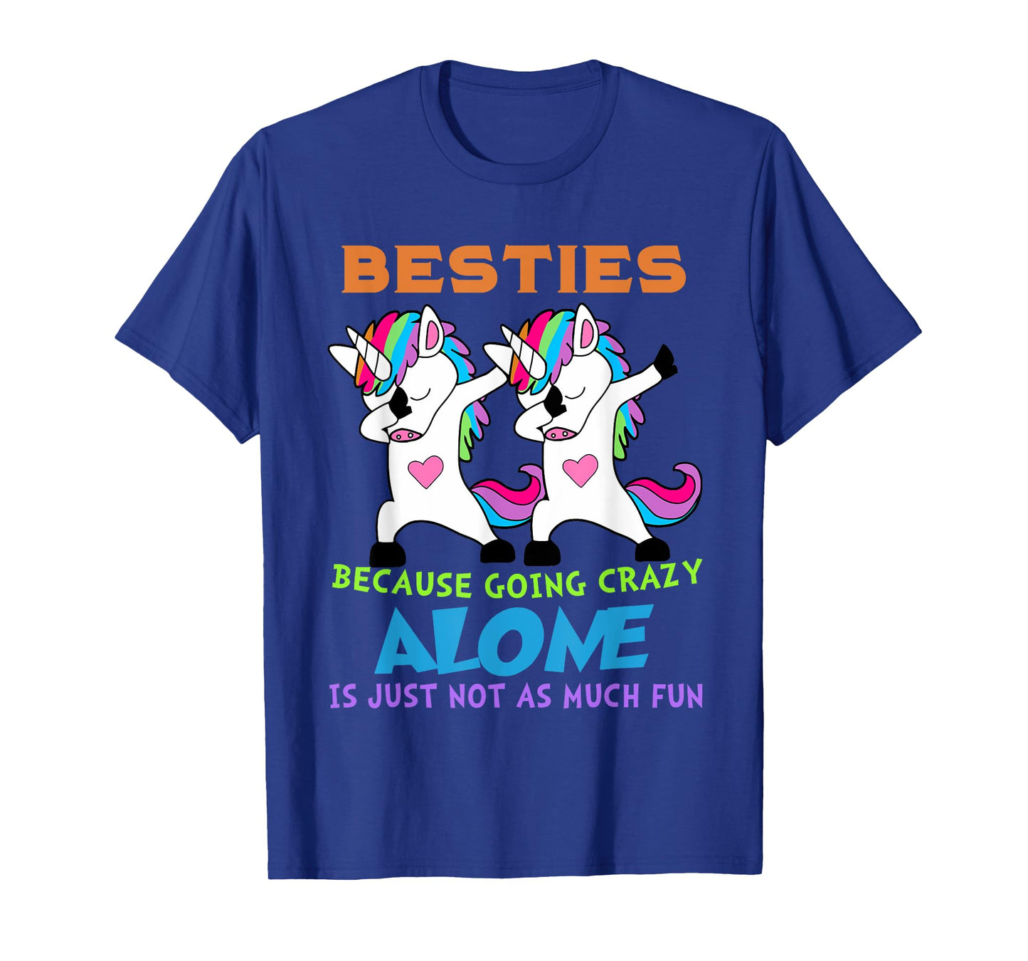 cute unicorn besties best friends for ever T-Shirt