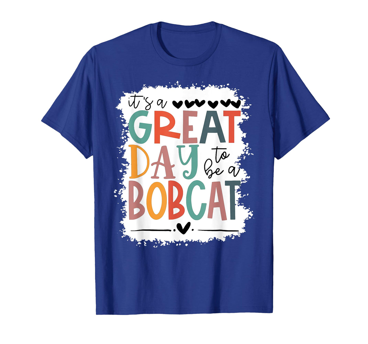 Bobcats School Sports Fan Team Spirit Mascot Gift Bleached T-Shirt