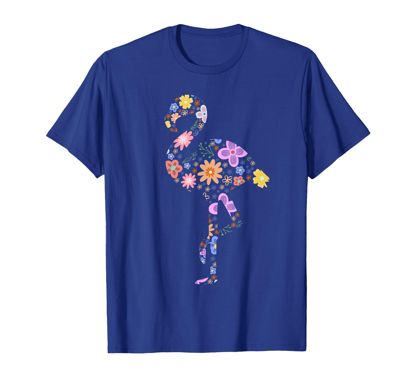Flamingo Flower Silhouette Lover Gifts Lover Flamingos Gift T-Shirt