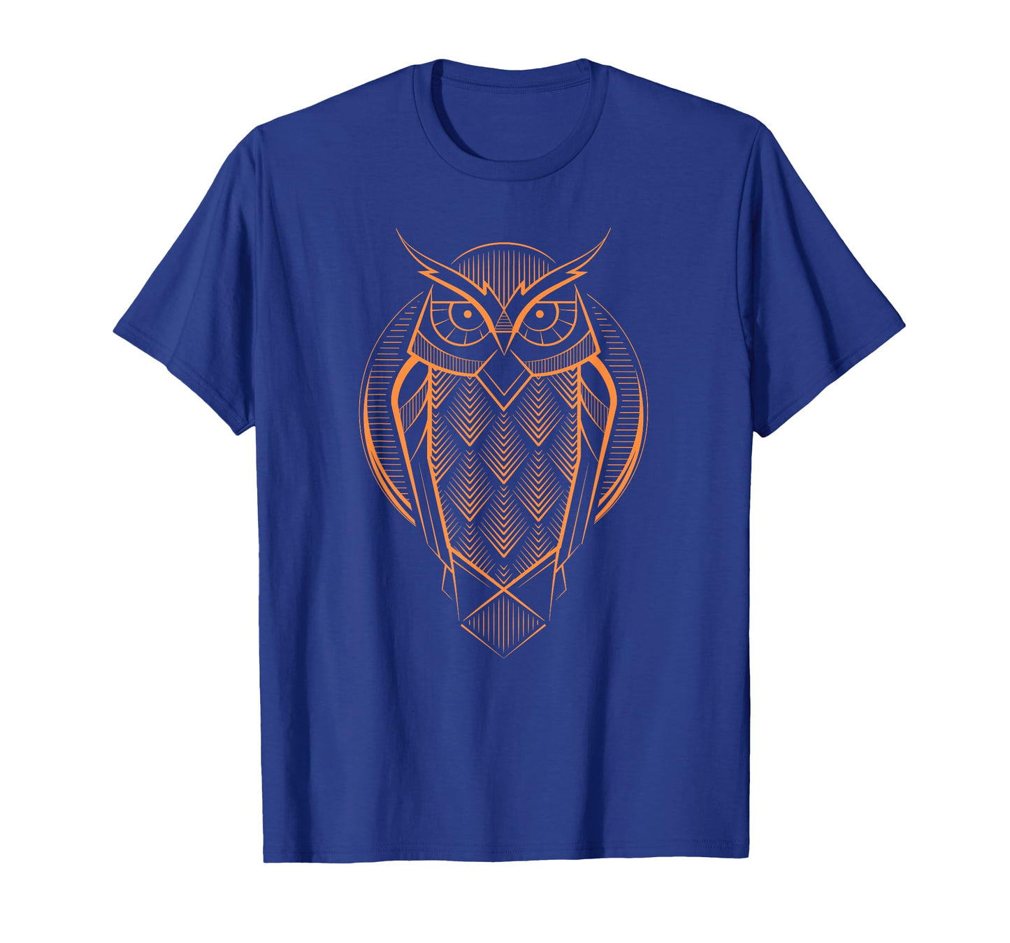 Geometric Deco Art Owl | Vintage Retro Owl T-Shirt