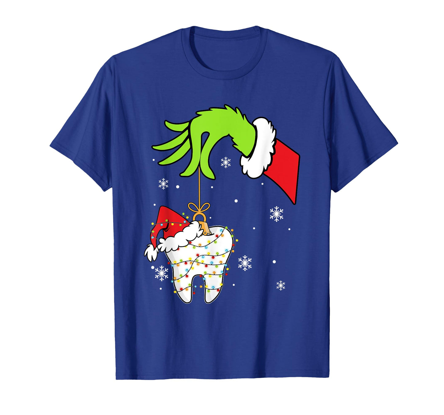 Christmas Tooth Dentist Dental Assistant Teeth Pajamas Xmas T-Shirt