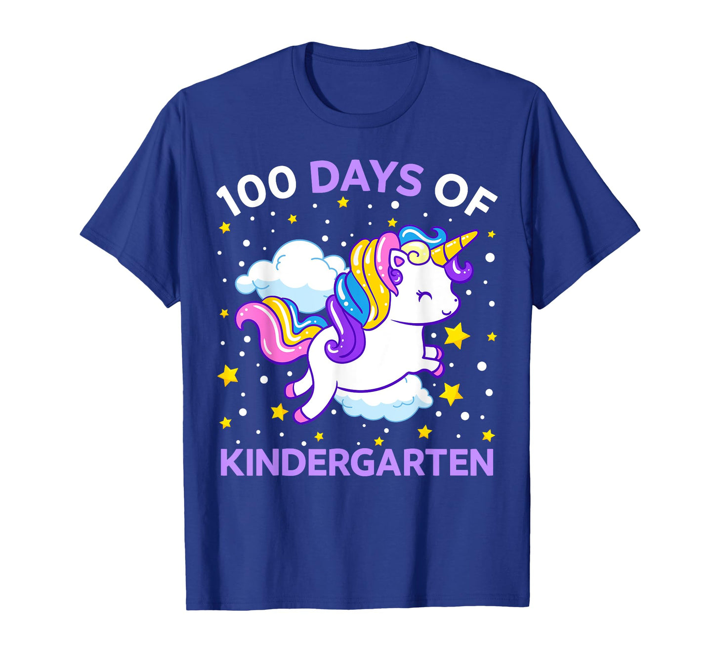 100 Days of Kindergarten Unicorn Girls 100 Days of School T-Shirt