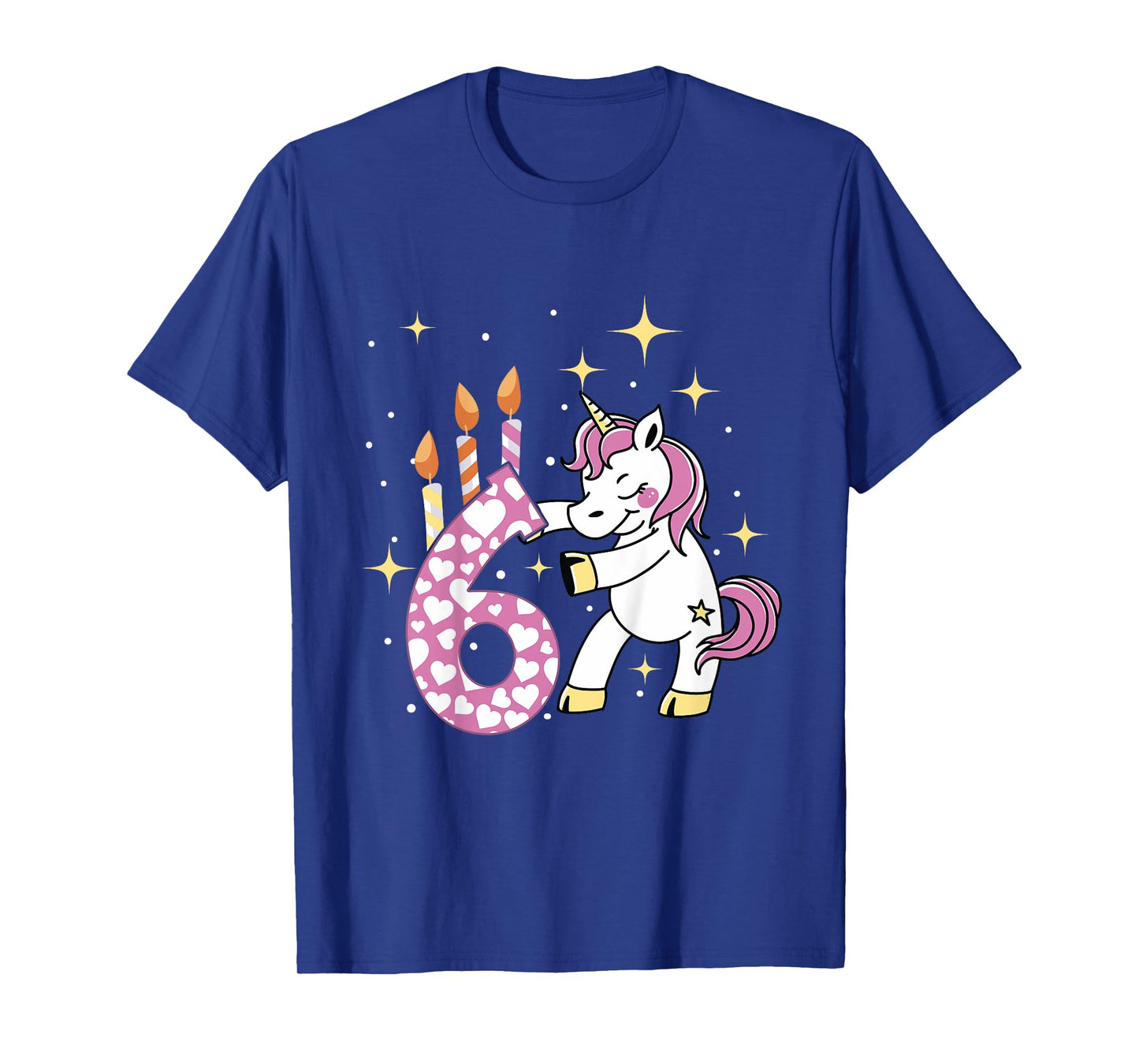 6th Birthday Unicorn For A 6 Years Old Girl Birthday T-Shirt
