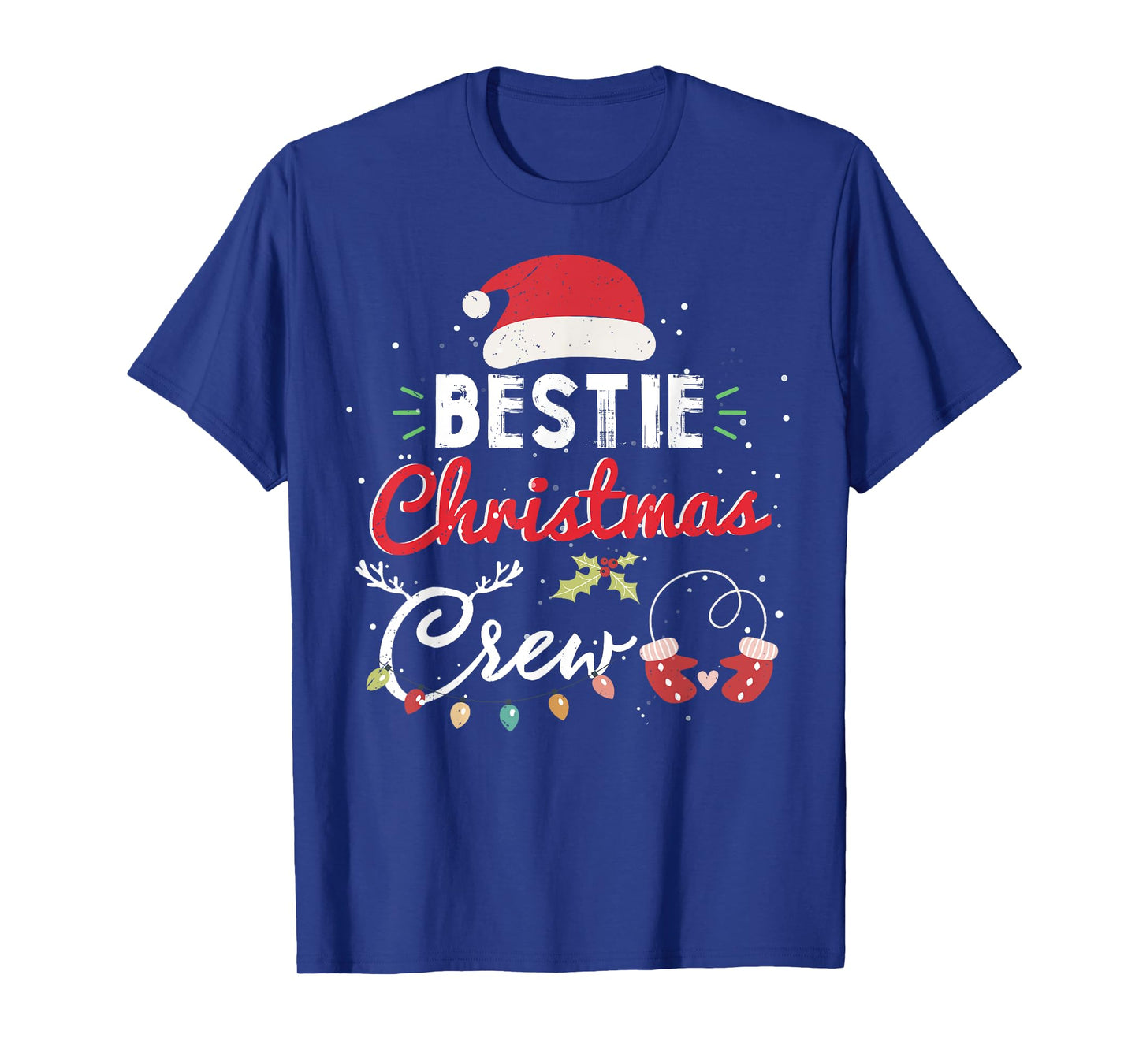 Bestie Christmas Crew Funny Best Friend Matching T-Shirt