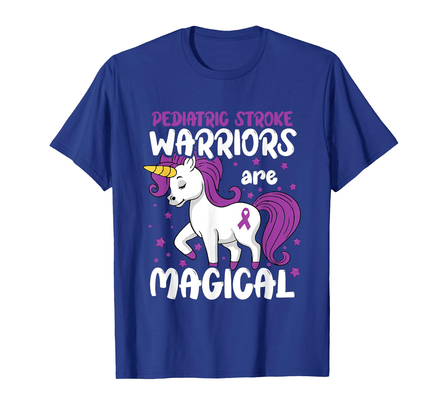 Pediatric Stroke Survivor Purple Pediatric Stroke Awareness T-Shirt