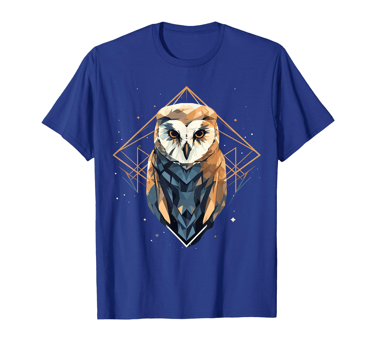 Barn Owl Geometric Patten Art, Cute Barn Owl Lover T-Shirt