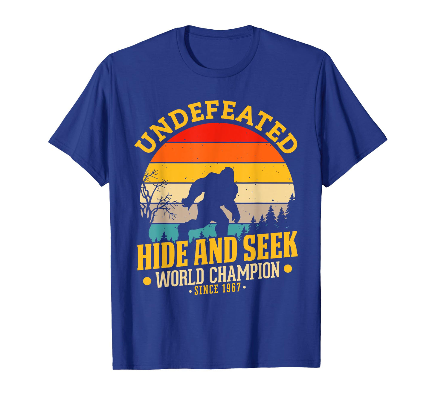 Vintage Bigfoot Undefeated Hide And Seek Champion T-Shirt