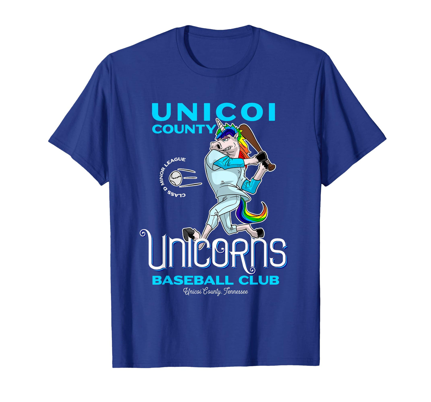 Unicoi County Unicorns Minor League Baseball Team T-Shirt