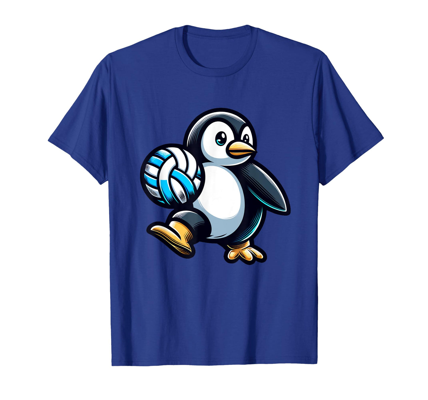 Adorable Penguin Volleyball Design Fun T-Shirt