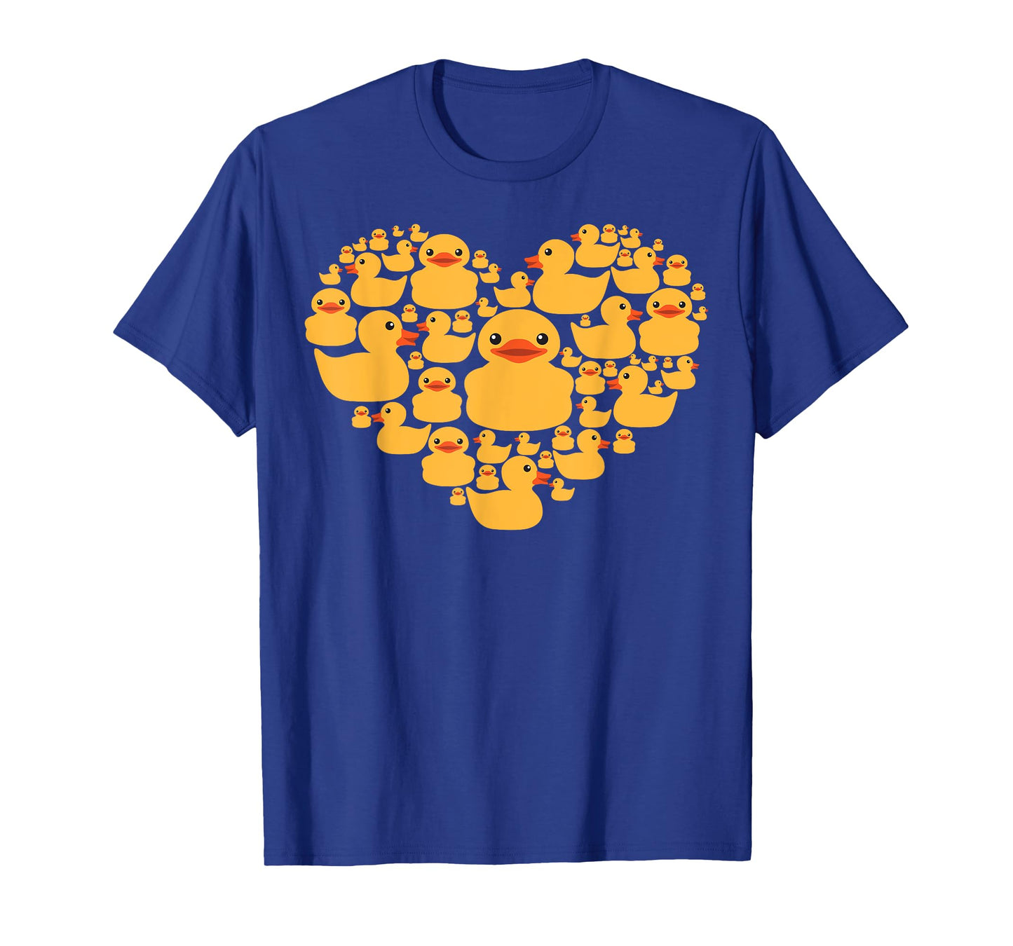 Funny Rubber Duck Gift For Men Women Cool Rubber Ducks Heart T-Shirt