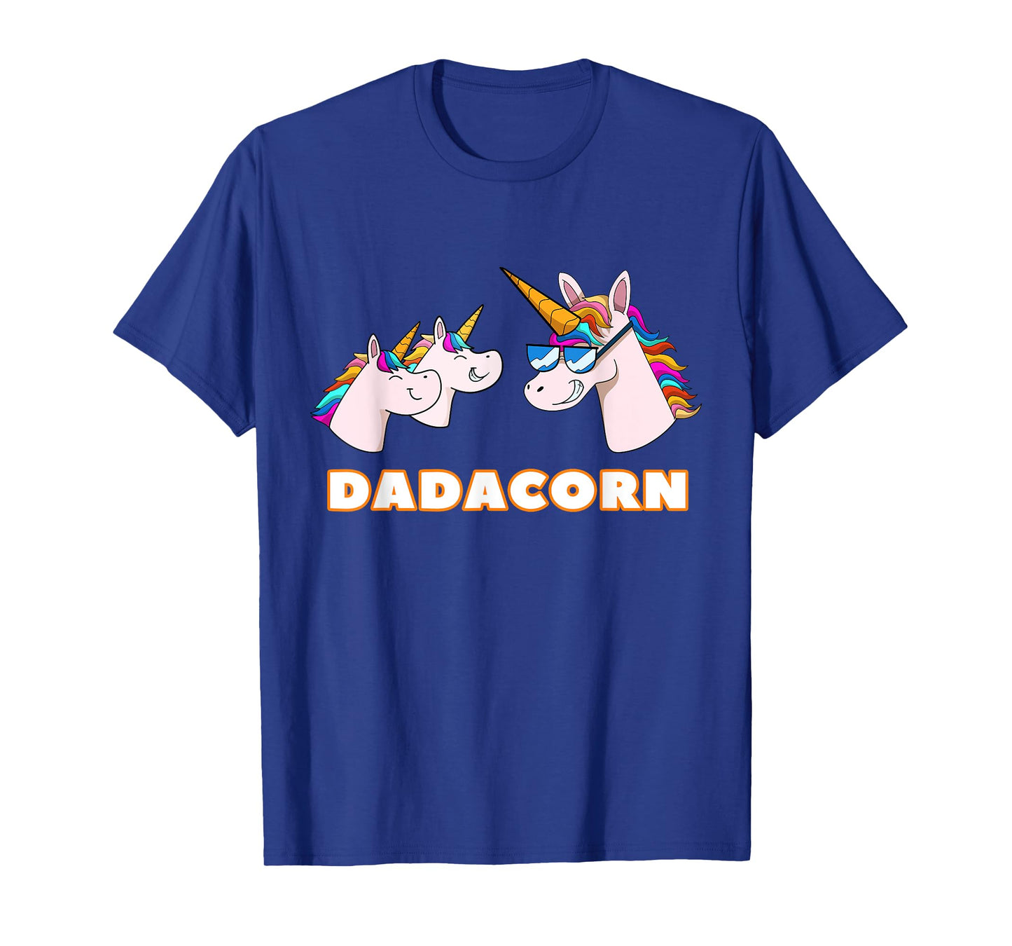 Dadacorn Daddy Unicorn 2 Children Father's Day Dad T-Shirt