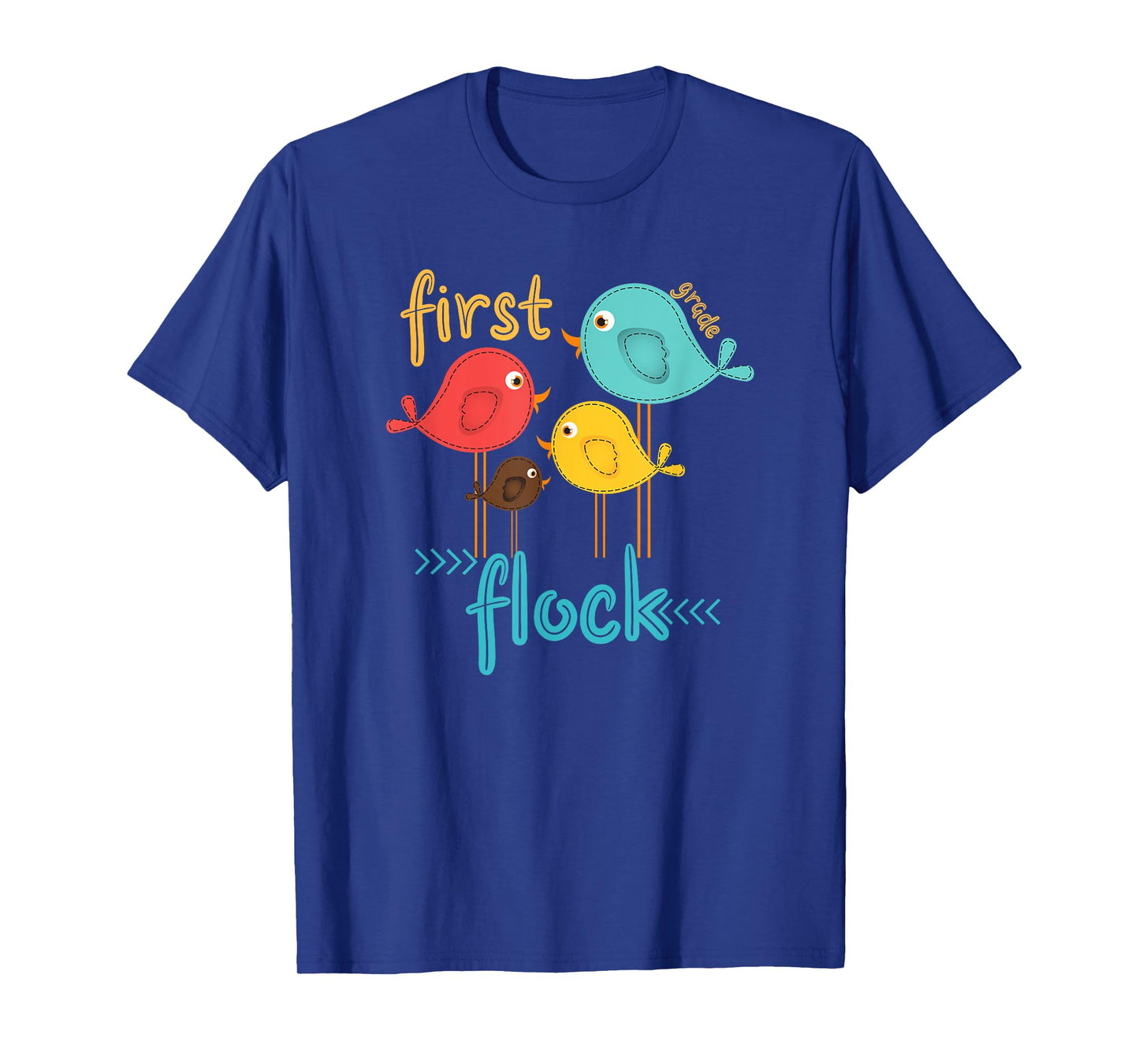 First Grade Teacher T-shirt First Grade Flock T-Shirt for Men Women Kids