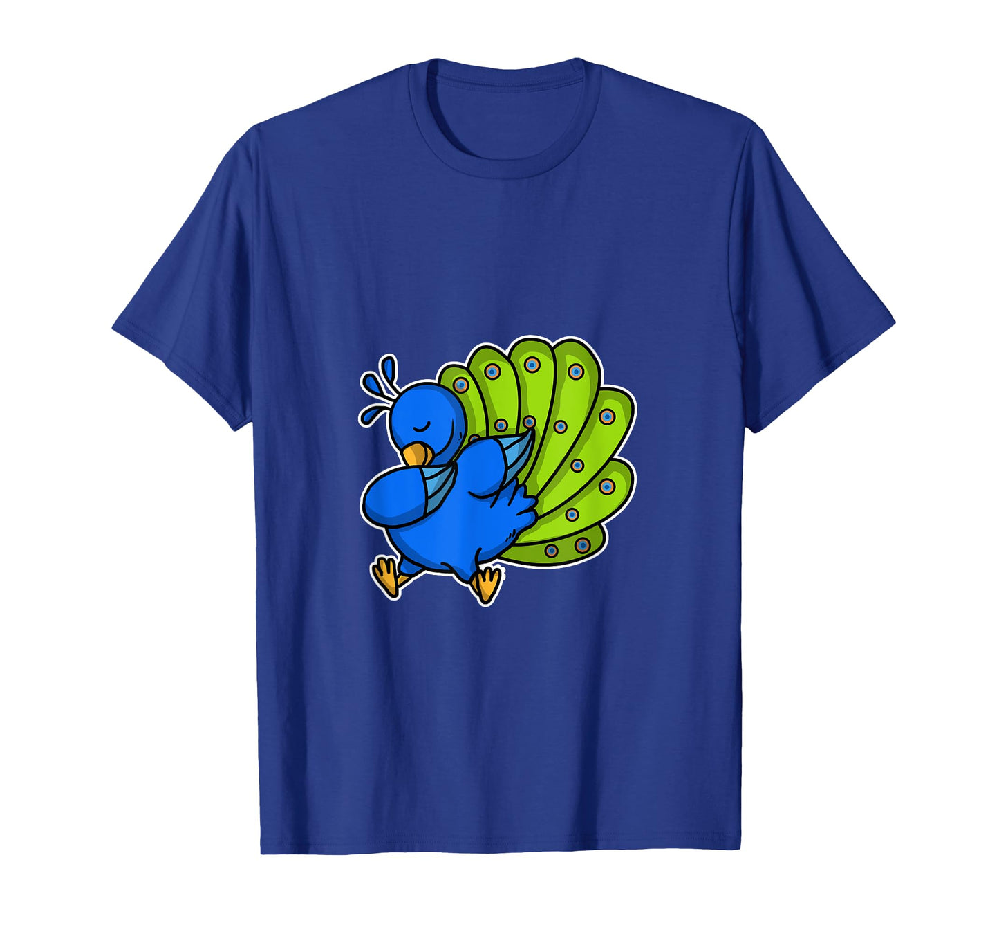 Funny Dabbing Peacock Gift Colourful Bird Dab Dance T-Shirt