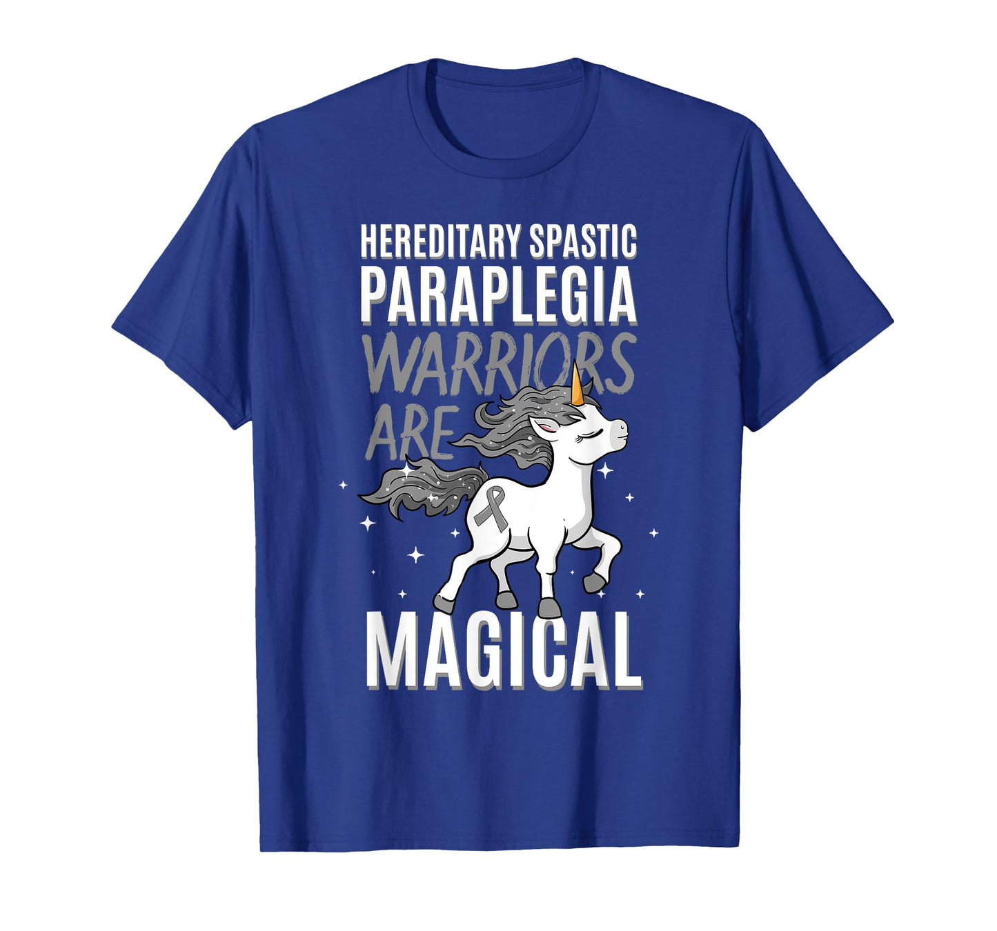 Hereditary Spastic Paraplegia Warrior HSP Awareness Unicorn T-Shirt