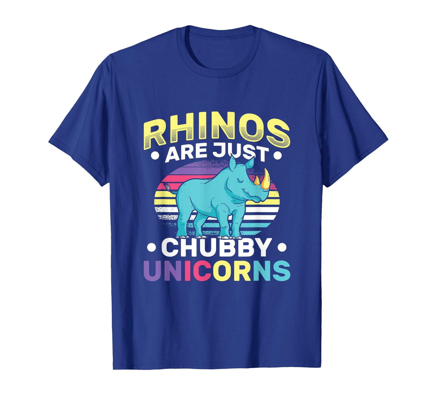 Funny Rhinos Are Just Chubby Unicorn Joke T-Shirt
