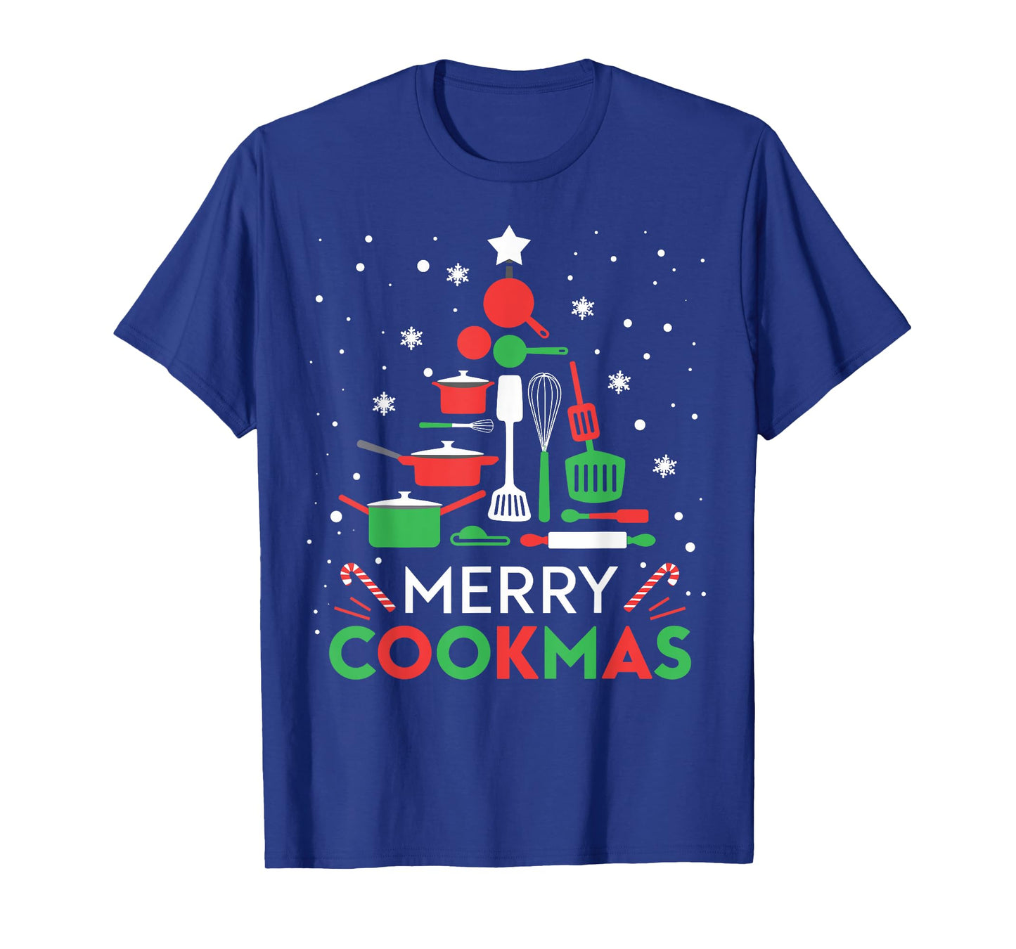 Merry Cookmas Funny Xmas Chef Cooking Christmas Tree T-Shirt