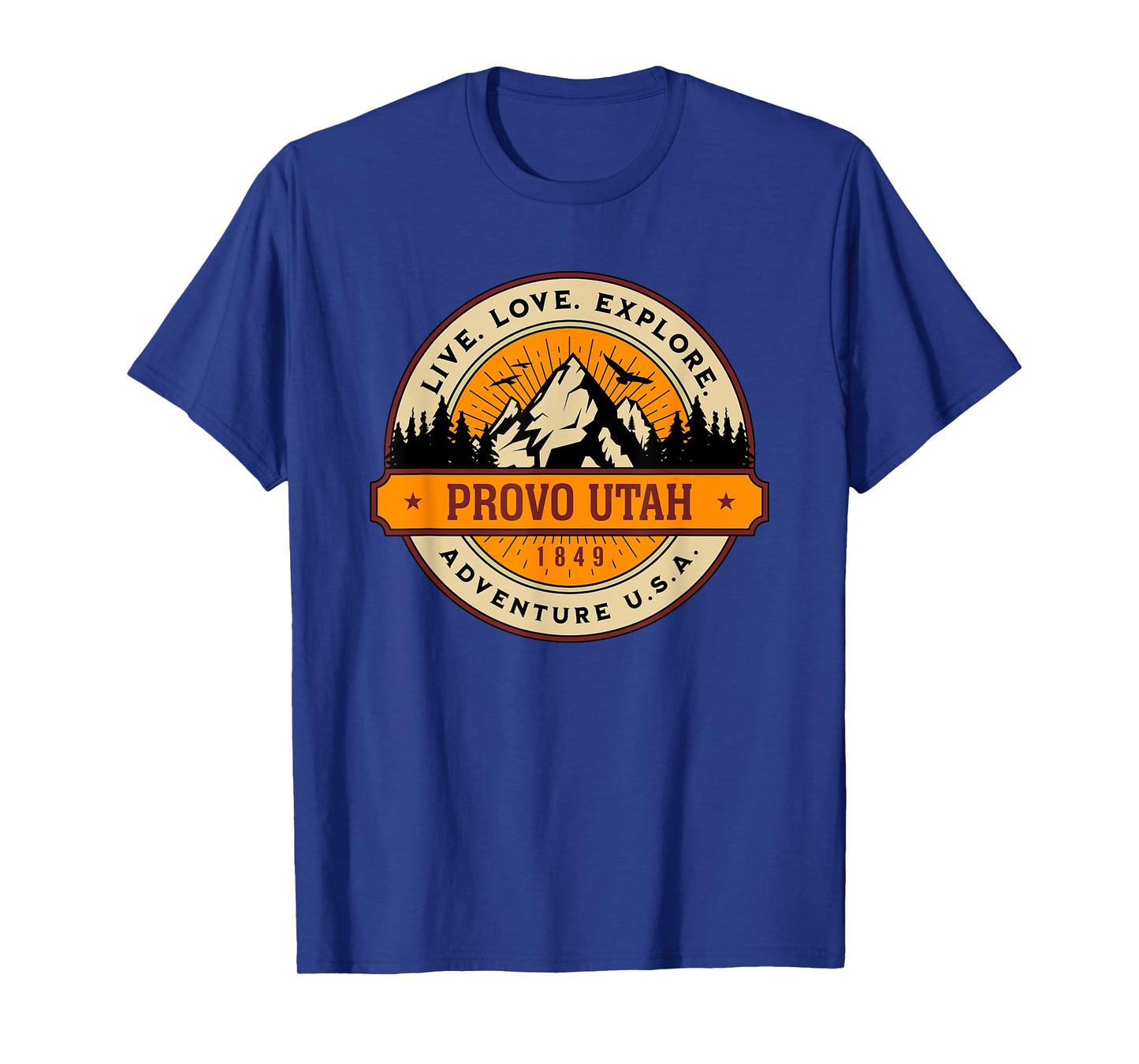 Provo Utah Adventure USA Vintage Style Design T-Shirt