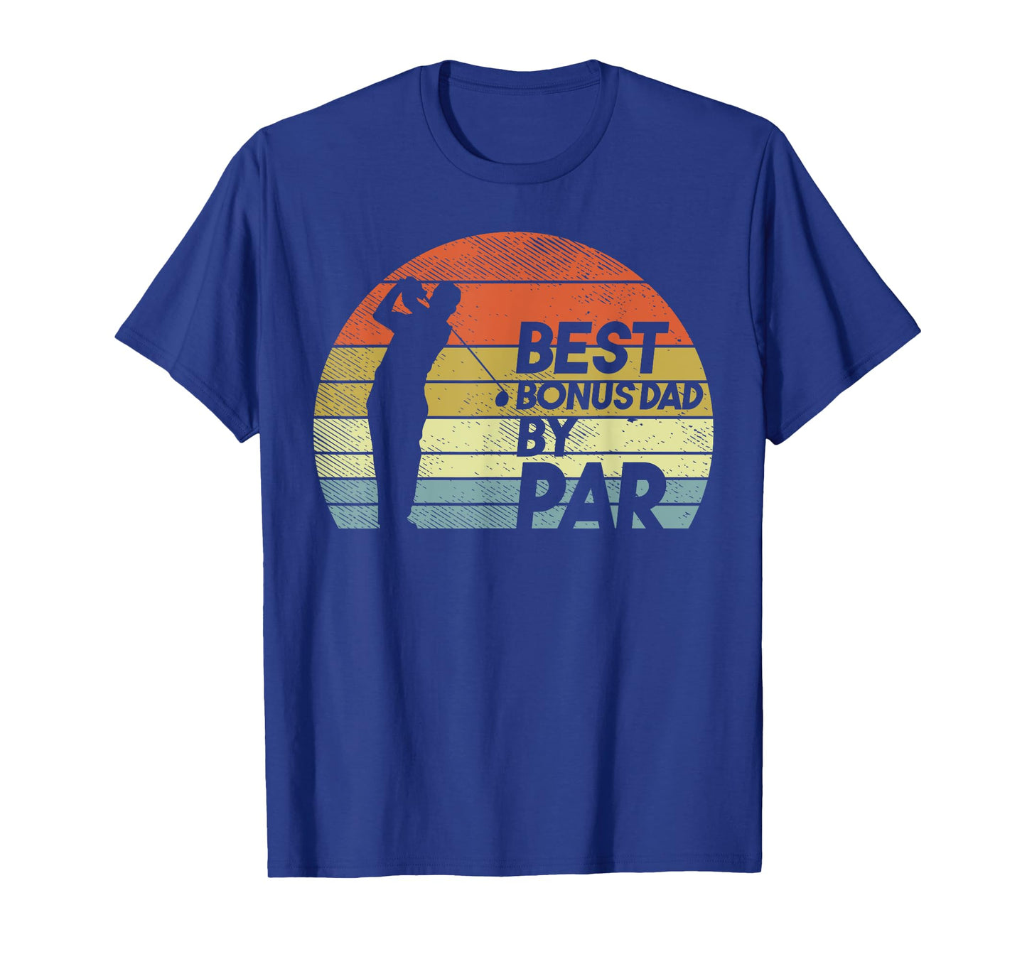 Best Bonus Dad Par Retro Golfing Golfer Step Dad Father Gift T-Shirt