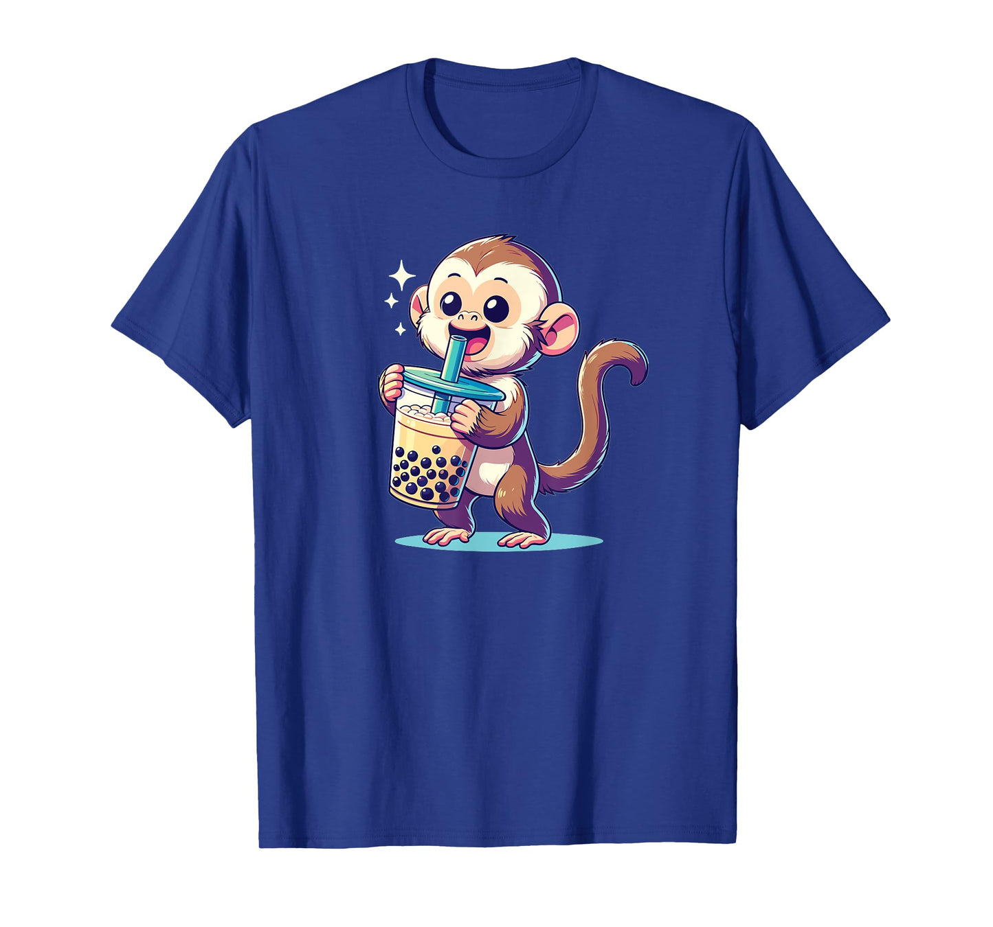 Kawaii Monkey Bubble Tea Boba Cappuccino Monkey T-Shirt