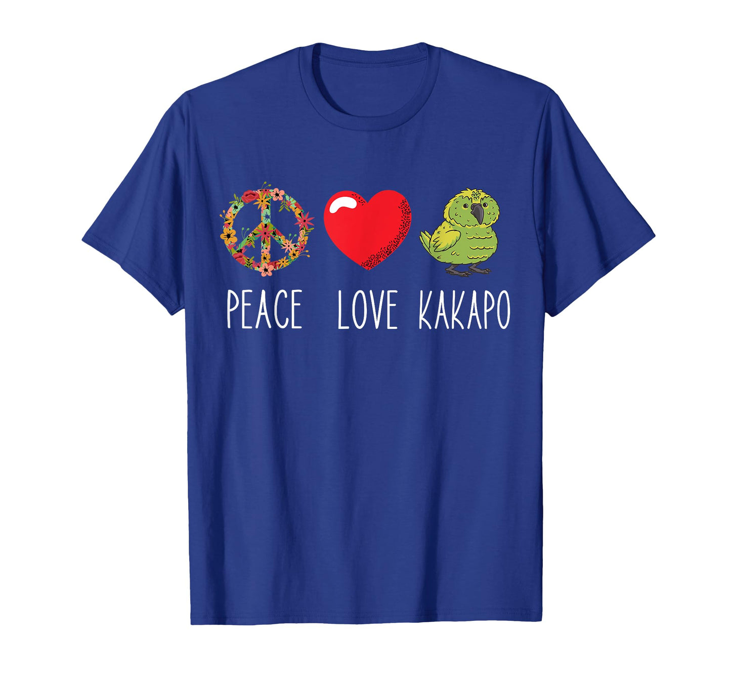 Kakapo Bird Kakapo Parrot Love Peace New Zealand Kakapo T-Shirt